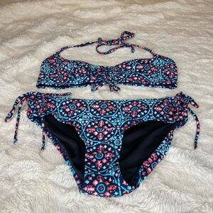 MICHAEL Michael Kors Floral Print Bikini Top